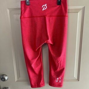 WITH brand Peloton red crop leggings size L